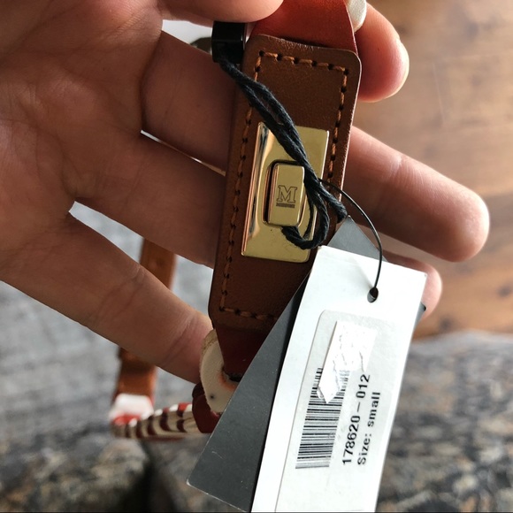 NWT Missoni Red White Loop Leather Belt - Picture 7 of 7